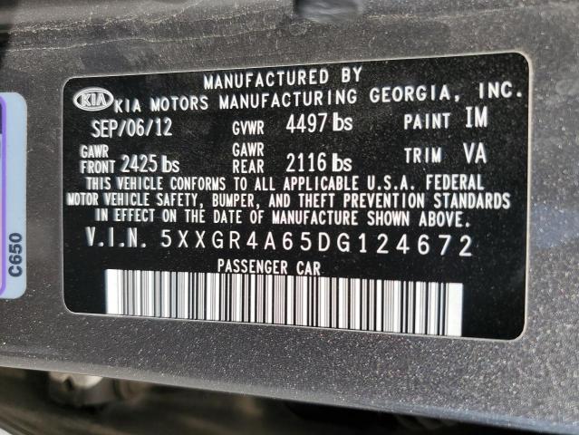 Photo 11 VIN: 5XXGR4A65DG124672 - KIA OPTIMA SX 