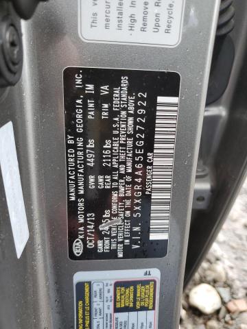 Photo 11 VIN: 5XXGR4A65EG272922 - KIA OPTIMA 