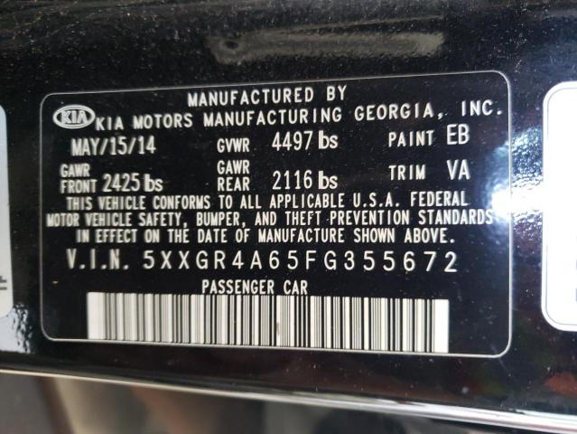 Photo 11 VIN: 5XXGR4A65FG355672 - KIA OPTIMA 