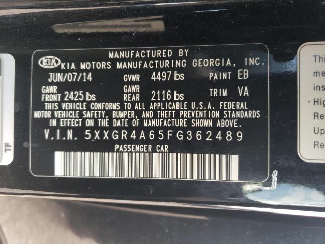 Photo 11 VIN: 5XXGR4A65FG362489 - KIA OPTIMA 