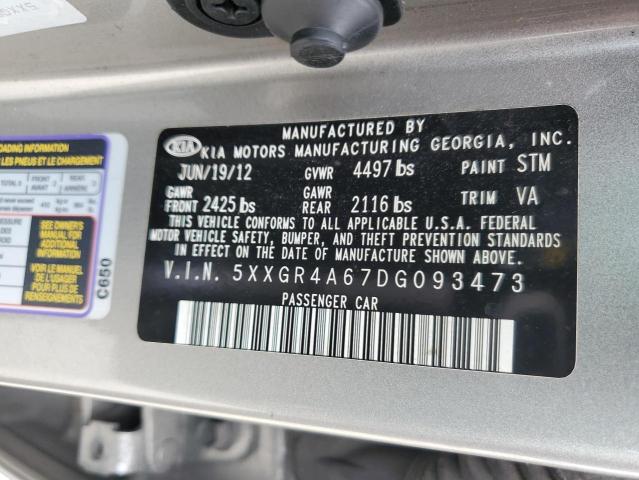 Photo 11 VIN: 5XXGR4A67DG093473 - KIA OPTIMA 