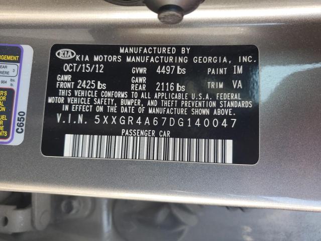 Photo 11 VIN: 5XXGR4A67DG140047 - KIA OPTIMA 