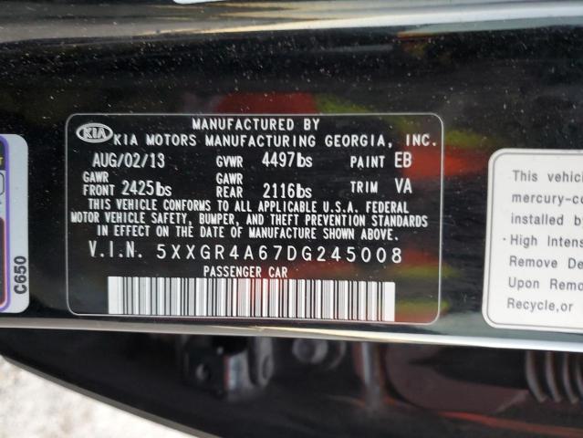 Photo 11 VIN: 5XXGR4A67DG245008 - KIA OPTIMA SX 