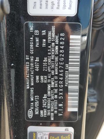 Photo 12 VIN: 5XXGR4A67EG284828 - KIA OPTIMA SX 