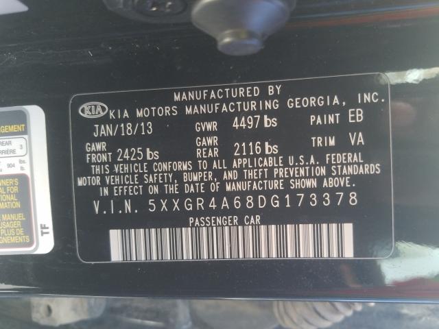 Photo 9 VIN: 5XXGR4A68DG173378 - KIA OPTIMA SX 