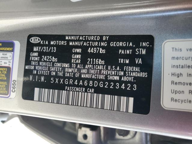 Photo 11 VIN: 5XXGR4A68DG223423 - KIA OPTIMA SX 