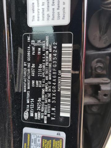 Photo 11 VIN: 5XXGR4A68FG354242 - KIA OPTIMA SX 