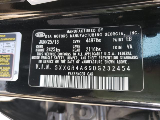 Photo 9 VIN: 5XXGR4A69DG232454 - KIA OPTIMA SX 