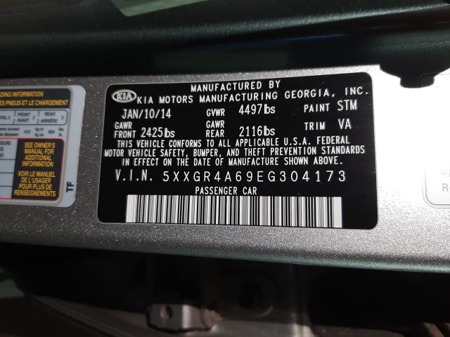 Photo 9 VIN: 5XXGR4A69EG304173 - KIA OPTIMA SX 