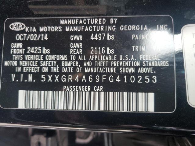 Photo 11 VIN: 5XXGR4A69FG410253 - KIA OPTIMA SX 