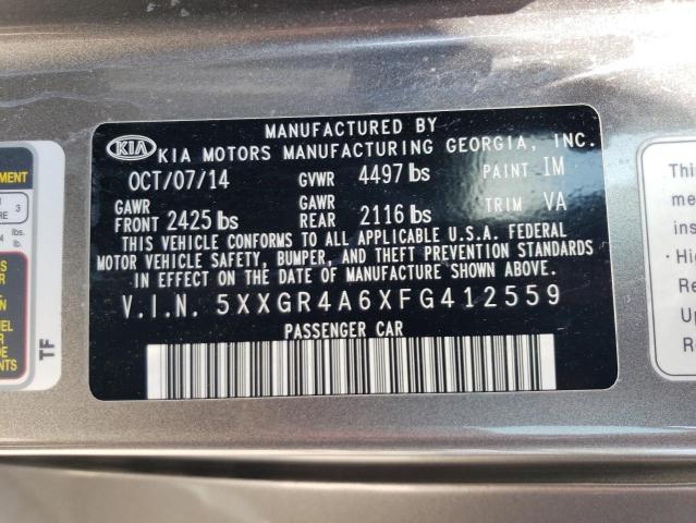 Photo 11 VIN: 5XXGR4A6XFG412559 - KIA OPTIMA 