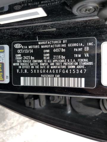 Photo 11 VIN: 5XXGR4A6XFG415347 - KIA OPTIMA 