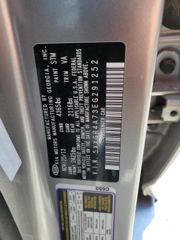 Photo 11 VIN: 5XXGR4A73EG291252 - KIA OPTIMA SX 