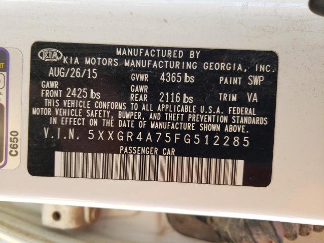 Photo 11 VIN: 5XXGR4A75FG512285 - KIA OPTIMA 