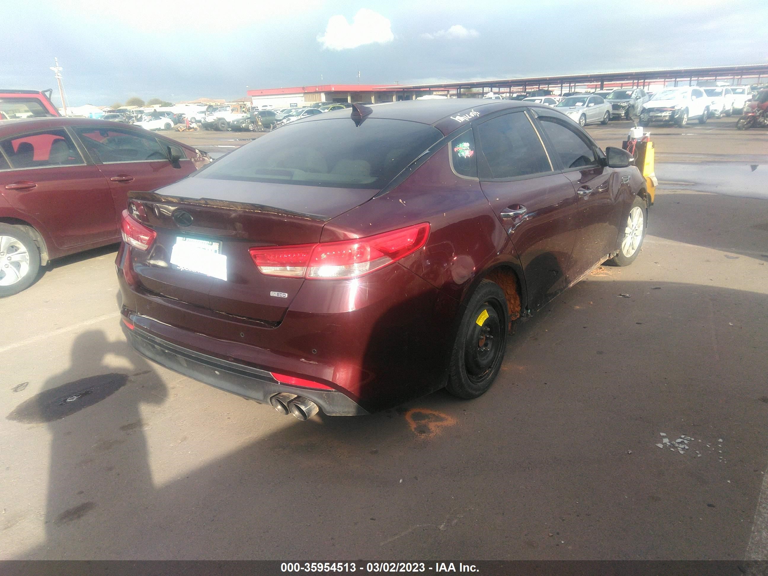 Photo 3 VIN: 5XXGT4L12GG002231 - KIA OPTIMA 