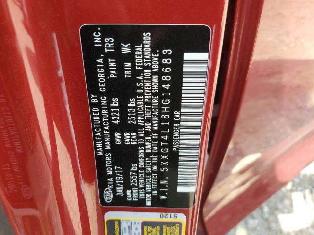 Photo 11 VIN: 5XXGT4L18HG148683 - KIA OPTIMA LX 