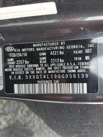 Photo 11 VIN: 5XXGT4L19GG056139 - KIA OPTIMA 