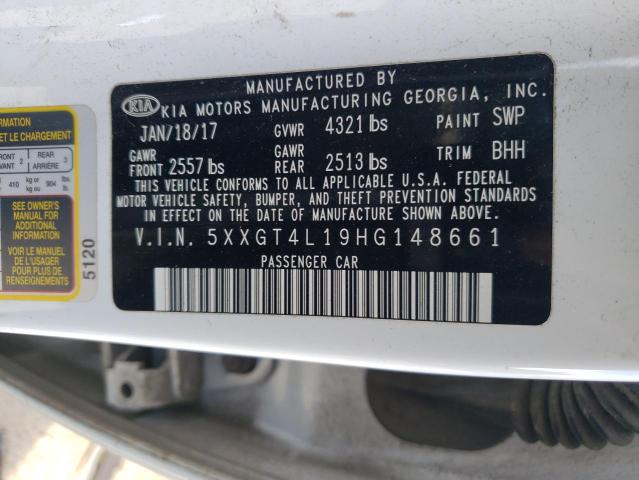 Photo 11 VIN: 5XXGT4L19HG148661 - KIA OPTIMA 