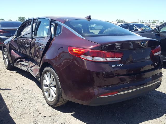 Photo 2 VIN: 5XXGT4L30HG170730 - KIA OPTIMA LX 