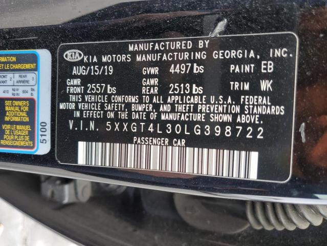 Photo 11 VIN: 5XXGT4L30LG398722 - KIA OPTIMA LX 