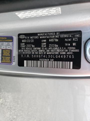 Photo 9 VIN: 5XXGT4L30LG449765 - KIA OPTIMA LX 