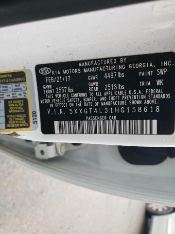 Photo 11 VIN: 5XXGT4L31HG158618 - KIA OPTIMA LX 