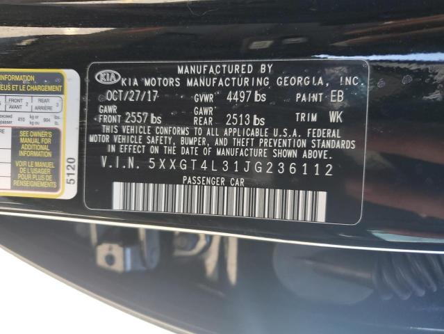 Photo 12 VIN: 5XXGT4L31JG236112 - KIA OPTIMA LX 