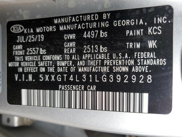 Photo 12 VIN: 5XXGT4L31LG392928 - KIA OPTIMA 