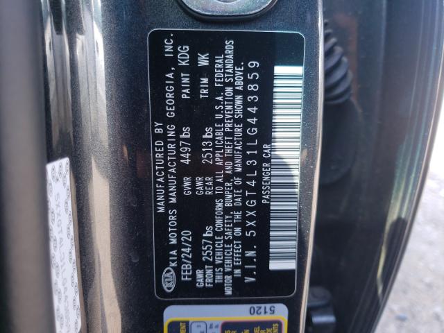 Photo 9 VIN: 5XXGT4L31LG443859 - KIA OPTIMA LX 