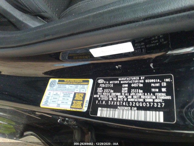 Photo 8 VIN: 5XXGT4L32GG057327 - KIA OPTIMA 