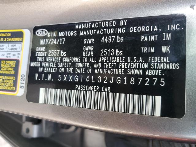 Photo 11 VIN: 5XXGT4L32JG187275 - KIA OPTIMA LX 