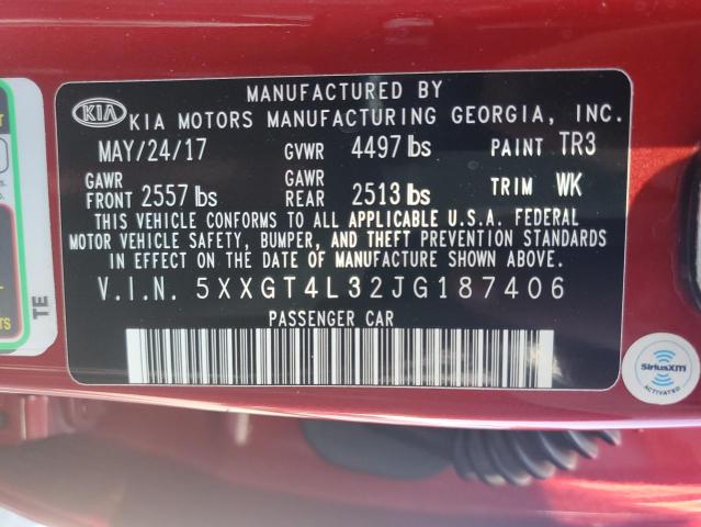 Photo 11 VIN: 5XXGT4L32JG187406 - KIA OPTIMA LX 