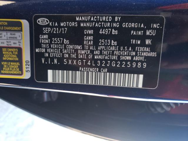 Photo 9 VIN: 5XXGT4L32JG225989 - KIA OPTIMA LX 