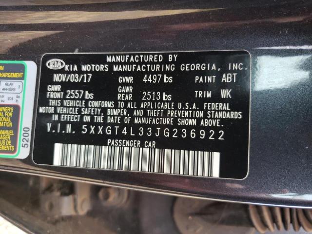 Photo 11 VIN: 5XXGT4L33JG236922 - KIA OPTIMA 