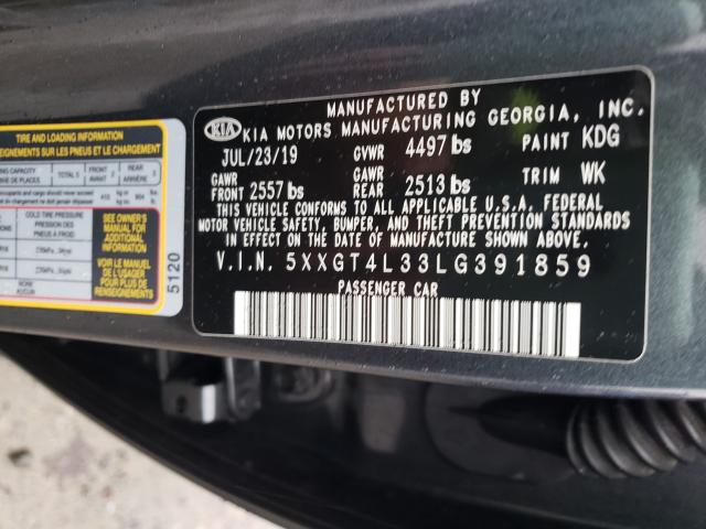 Photo 9 VIN: 5XXGT4L33LG391859 - KIA OPTIMA LX 