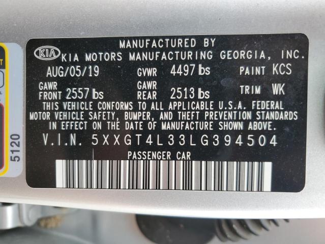 Photo 11 VIN: 5XXGT4L33LG394504 - KIA OPTIMA 