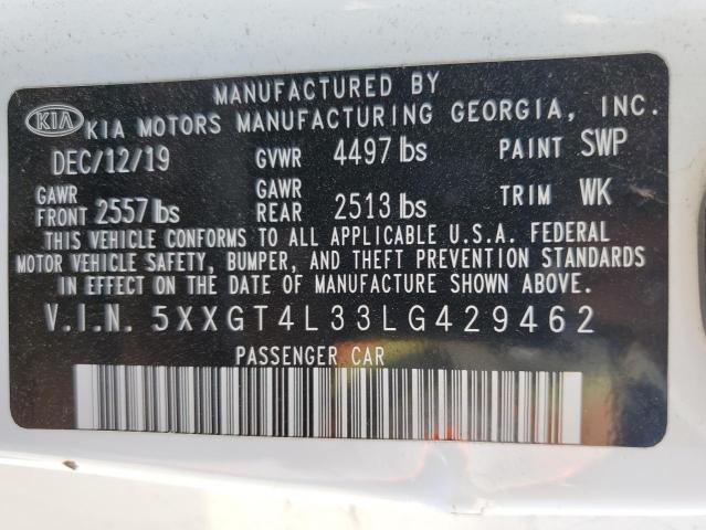 Photo 11 VIN: 5XXGT4L33LG429462 - KIA OPTIMA LX 