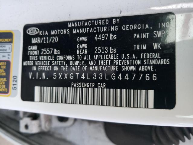 Photo 11 VIN: 5XXGT4L33LG447766 - KIA OPTIMA LX 