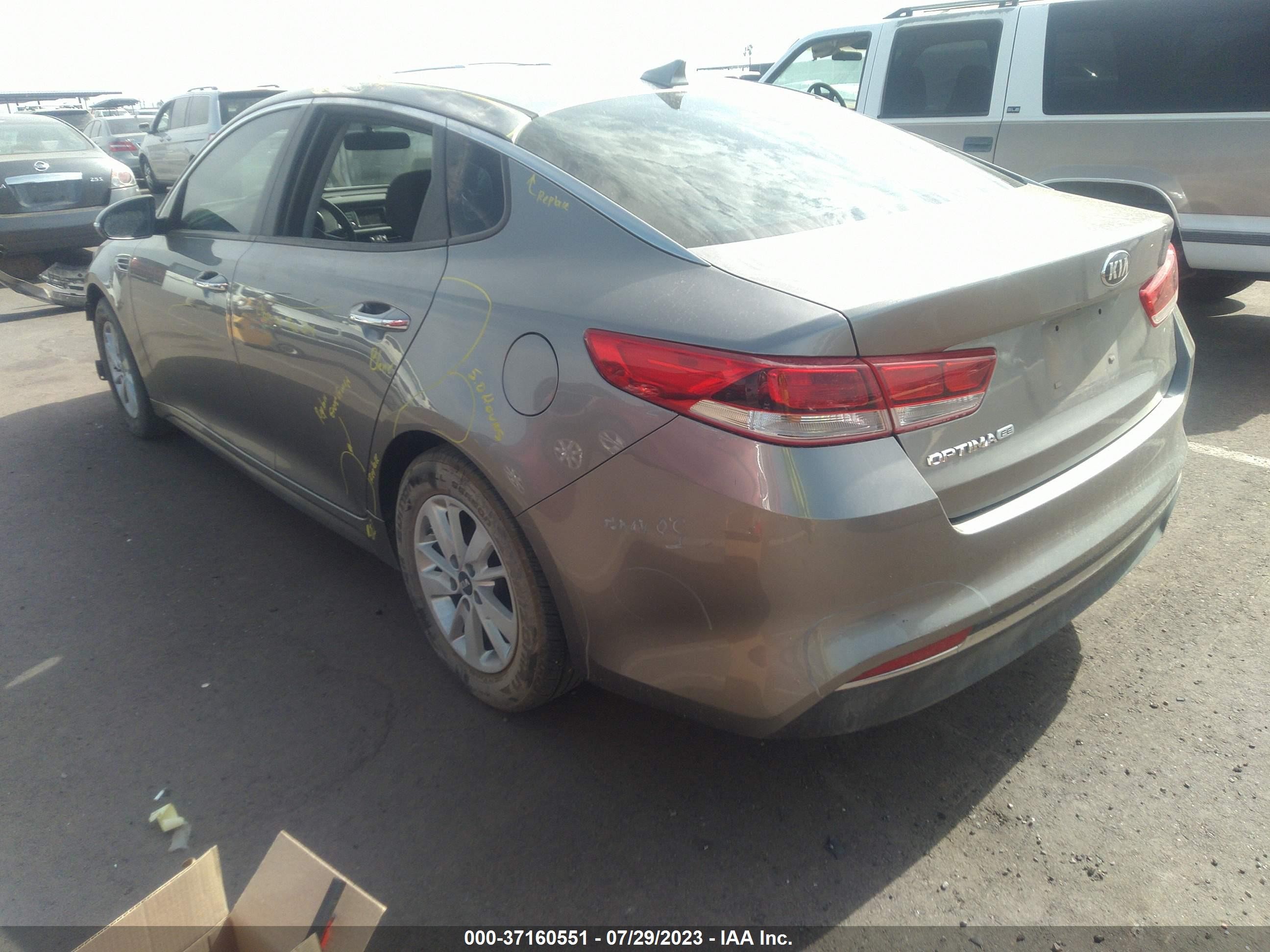 Photo 2 VIN: 5XXGT4L34HG166762 - KIA OPTIMA 