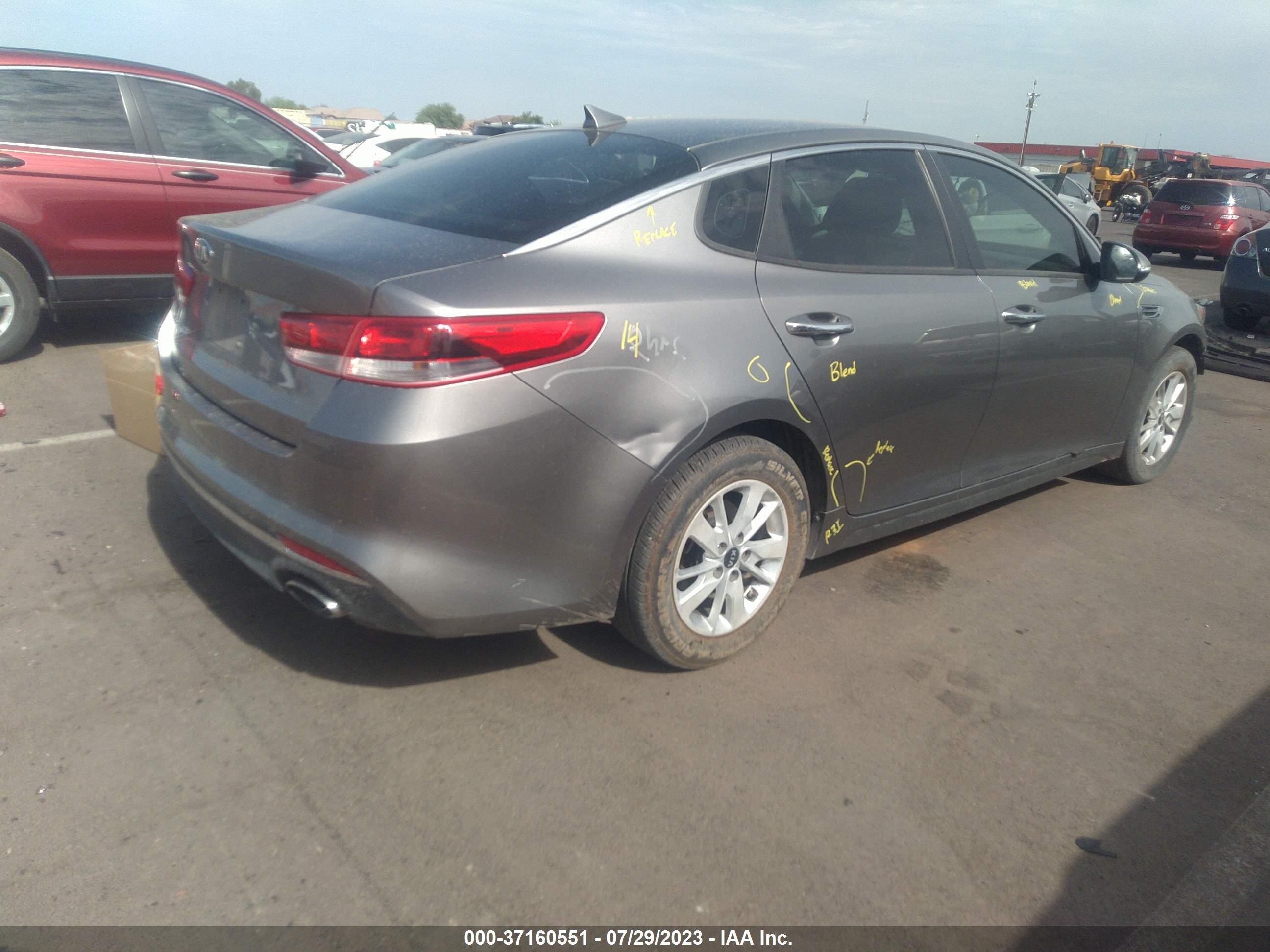 Photo 3 VIN: 5XXGT4L34HG166762 - KIA OPTIMA 