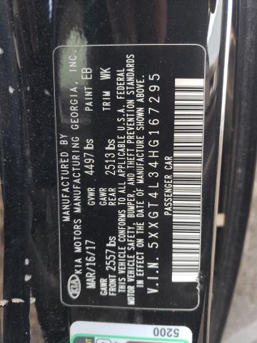 Photo 12 VIN: 5XXGT4L34HG167295 - KIA OPTIMA 