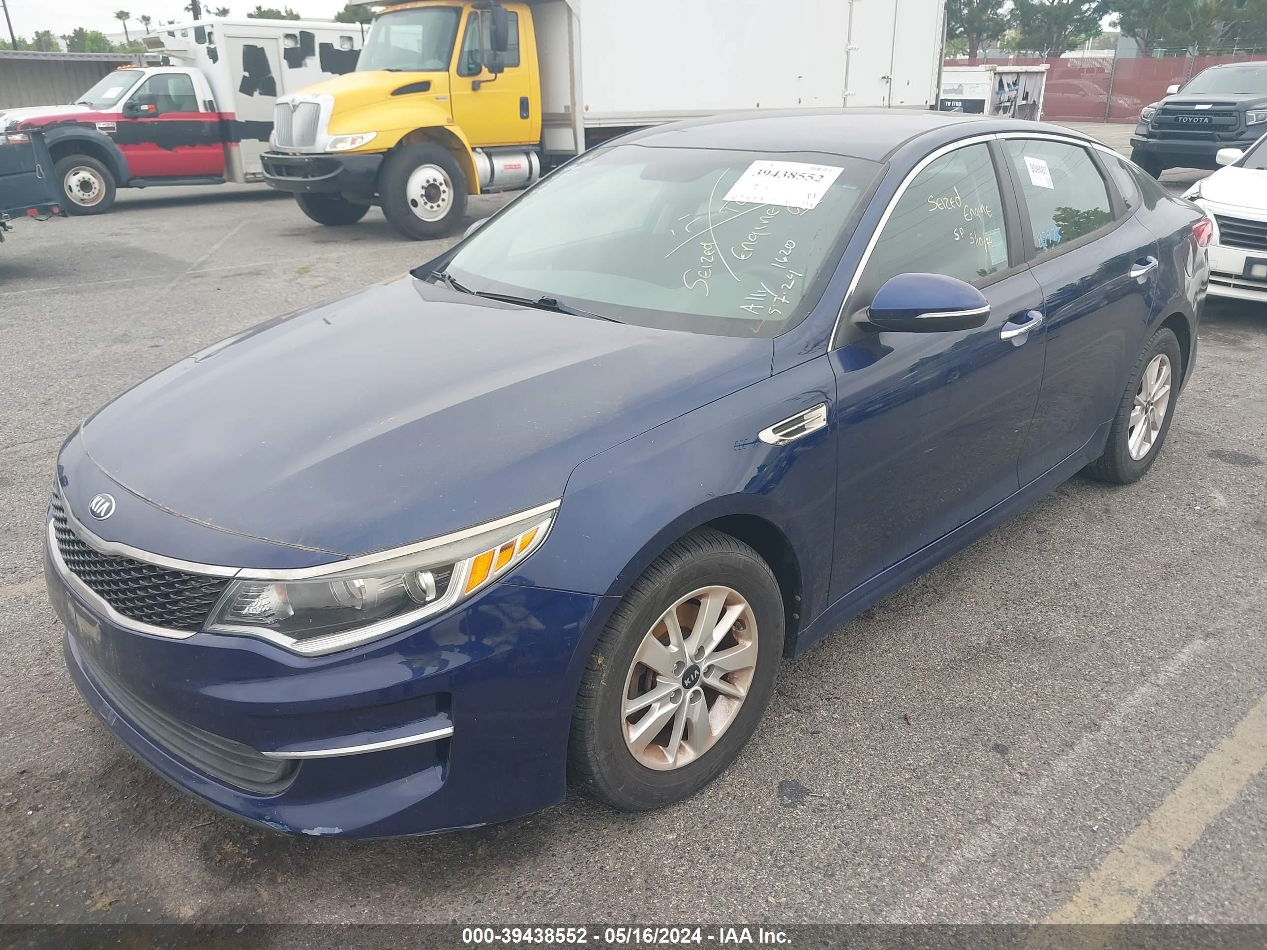 Photo 1 VIN: 5XXGT4L34JG192140 - KIA OPTIMA 