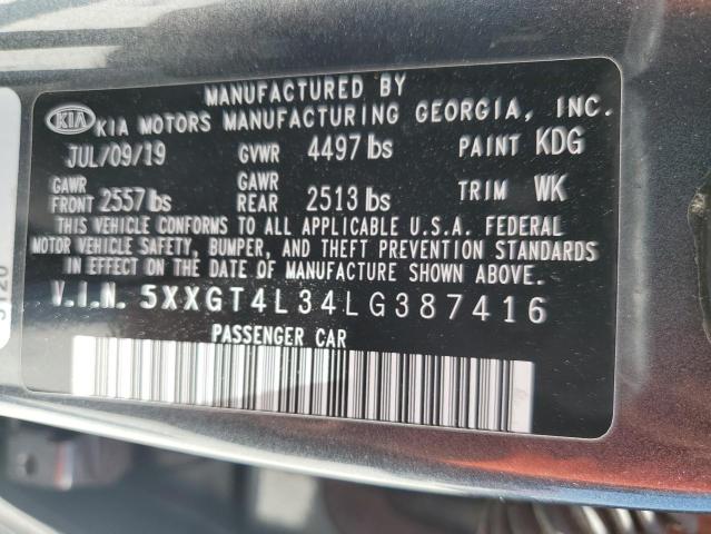 Photo 11 VIN: 5XXGT4L34LG387416 - KIA OPTIMA 