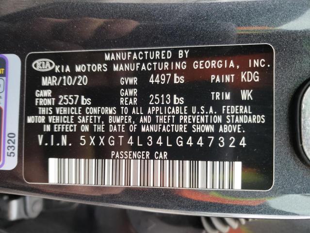 Photo 9 VIN: 5XXGT4L34LG447324 - KIA OPTIMA LX 