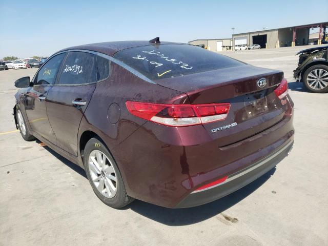 Photo 2 VIN: 5XXGT4L35GG117603 - KIA OPTIMA LX 