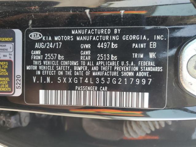 Photo 11 VIN: 5XXGT4L35JG217997 - KIA OPTIMA LX 