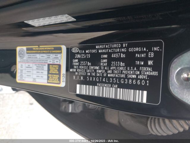 Photo 8 VIN: 5XXGT4L35LG386601 - KIA OPTIMA 