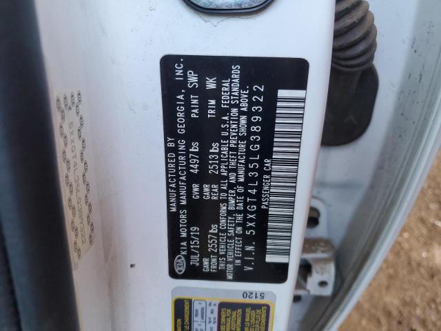 Photo 11 VIN: 5XXGT4L35LG389322 - KIA OPTIMA LX 