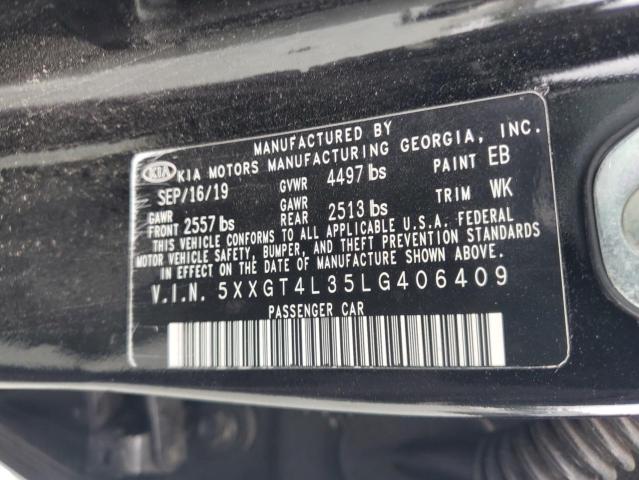 Photo 11 VIN: 5XXGT4L35LG406409 - KIA OPTIMA 