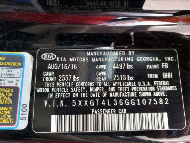 Photo 11 VIN: 5XXGT4L36GG107582 - KIA OPTIMA 